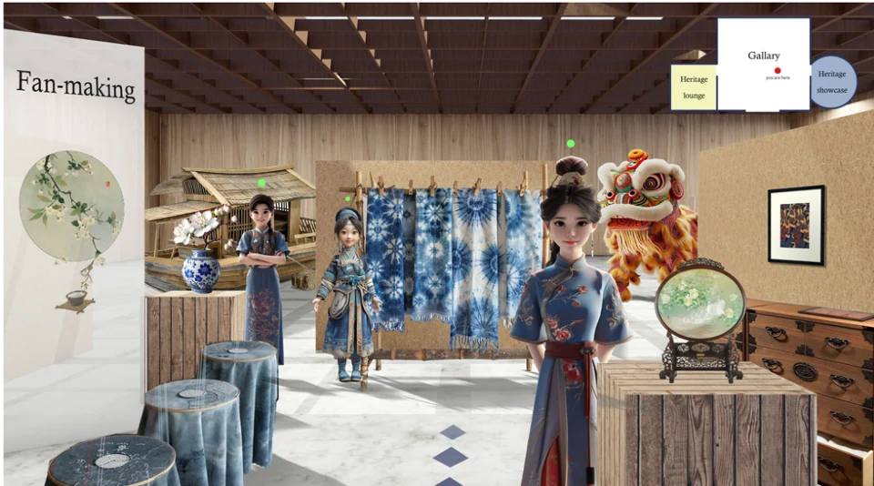 Virtual craft gallery from the Vision of Heritage concept